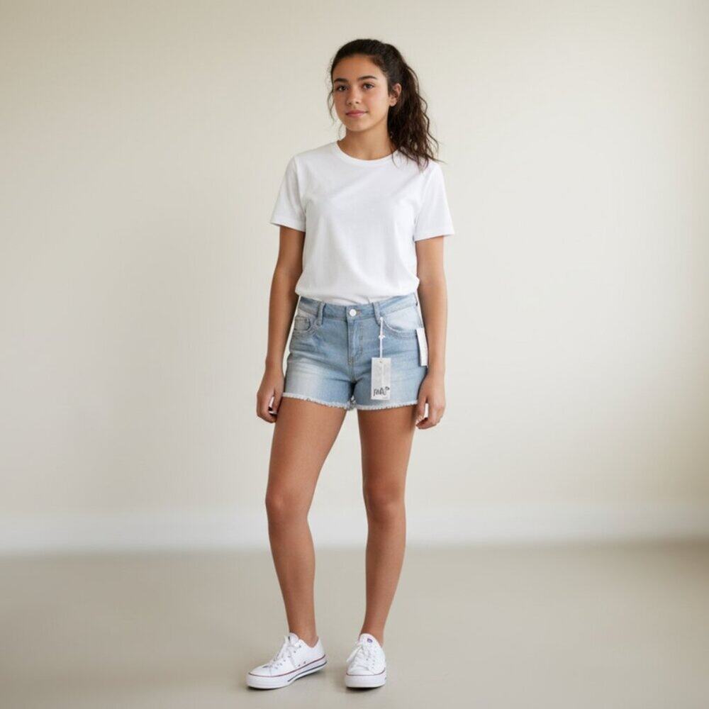 Jolt Light Wash Denim Shorts – Juniors Size 13, NWT